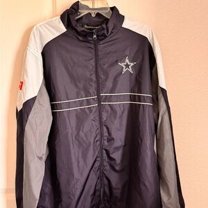 Dunbrooke Black and Gray Windbreaker Jacket with Stand-Up Collar